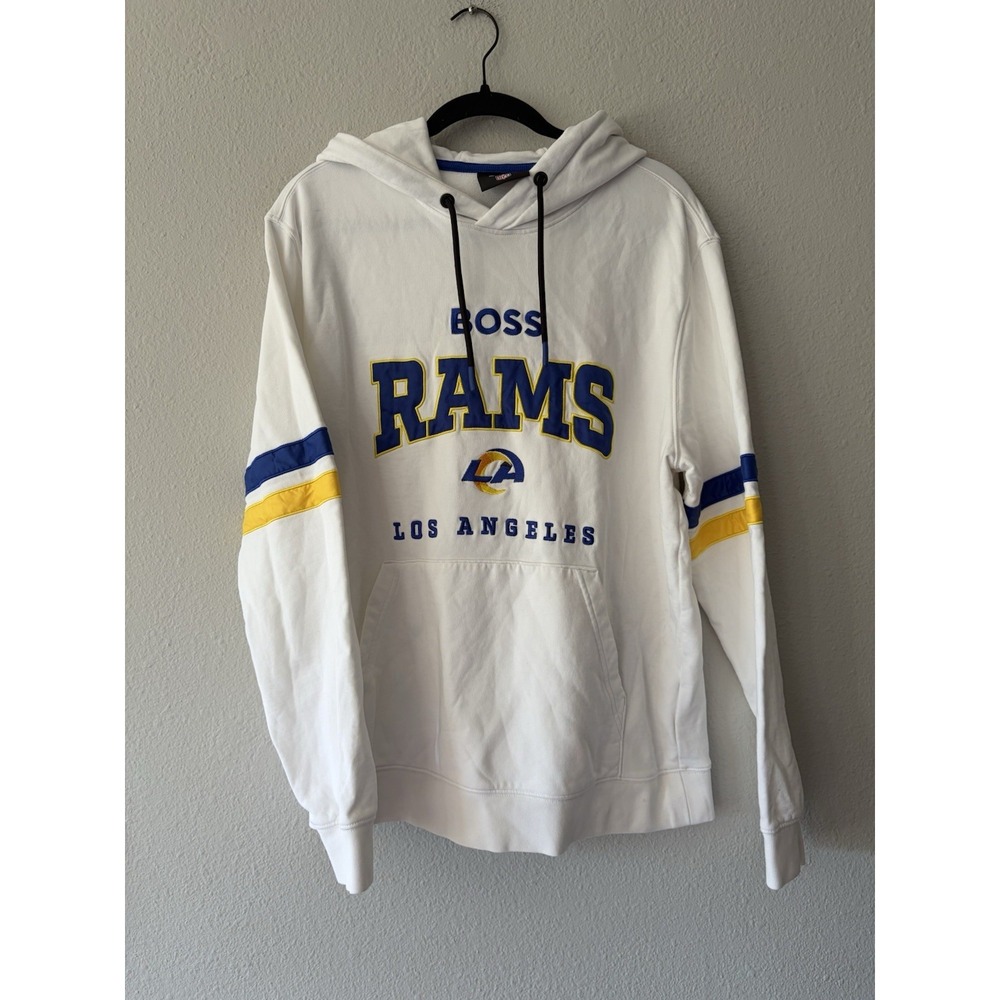 Los Angeles Rams x HUGO BOSS NFL Hoodie Stafford Puka Nacua Men's Size Large